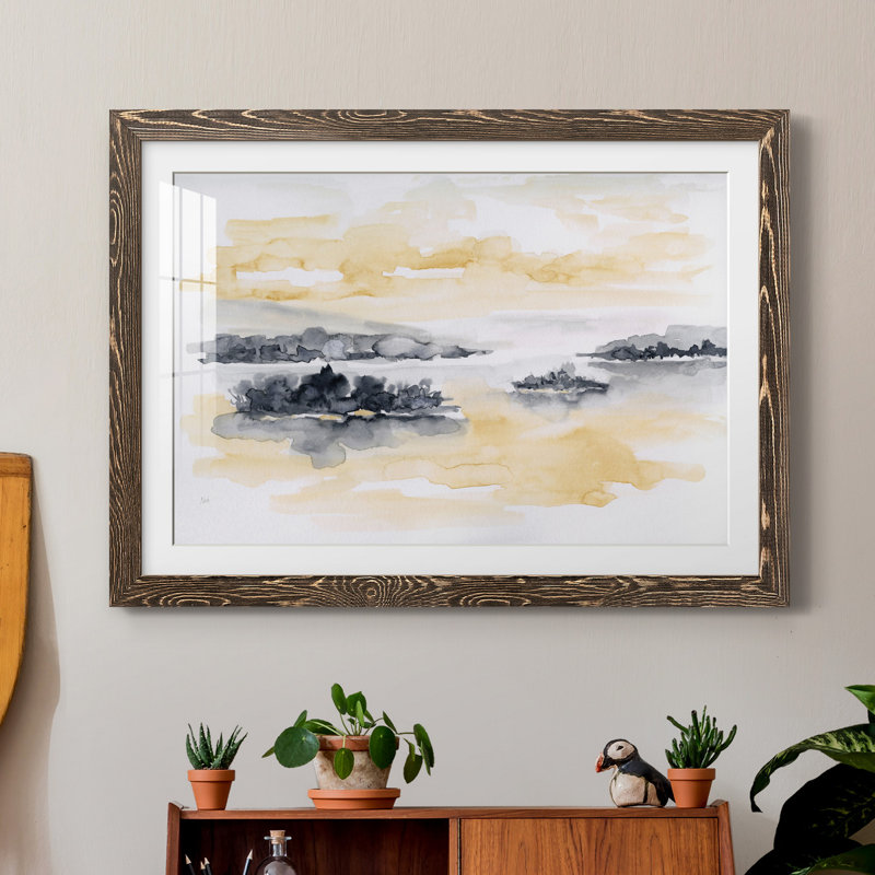 Whispering Wind I - Impression de cadre photo sur papier, Papier noyer, H 31,5 po x l 23,5 po x P 1,5 po