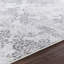 Silver Traditional Rug, Floral Stain Resistant Easy to Clean Rug For Living Room, Dining Room, Bedroom-795962960