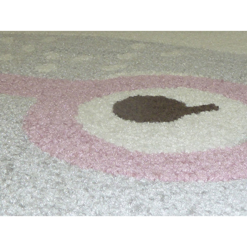 Caton Polypropylene Pink/Grey Indoor Rug