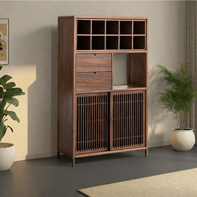 Nouvelle bibliothèque avec porte en treillis de style chinois