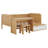 Dancy Twin Size Daybed With Desk And Shelves, Multi-Functional Bed Bed Frame With Lockers And Matching Stool-1034487236
