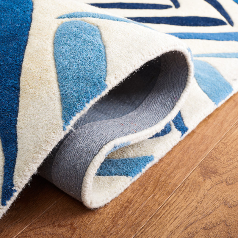 Deedre Hand Tufted Wool And Viscose Chevron Rug, Rectangle 8' x 10'