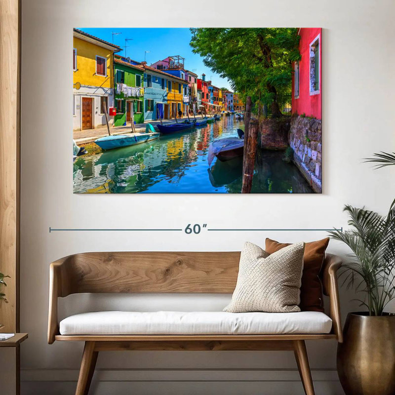 Lilie, vibrant Burano Canal, H 34 po x l 51 po
