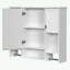 Meuble-lavabo de salle de bain avec lavabo supérieur, barre à serviettes, 2 portes à fermeture douce et 6 tiroirs-1534387434