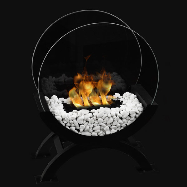 Bio-Ethanol Tabletop Fireplace with Flame Guard