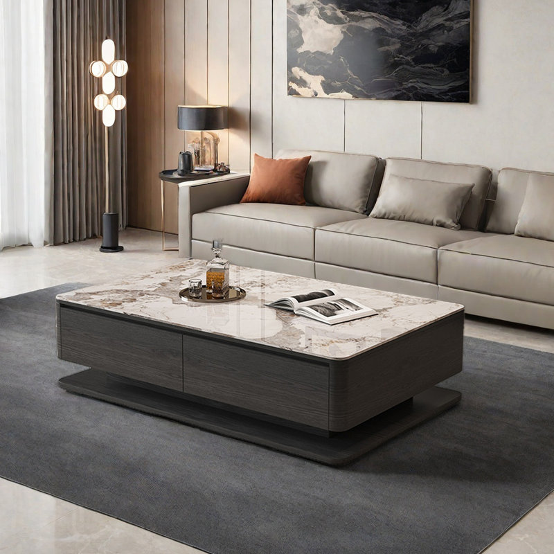 Table basse Italian, H 16,9 po x L 47,2 po x l 23,6 po