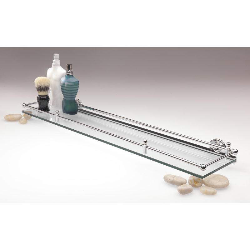 2.244" H x 24.0157" W Bathroom Shelf, Polished Nickel