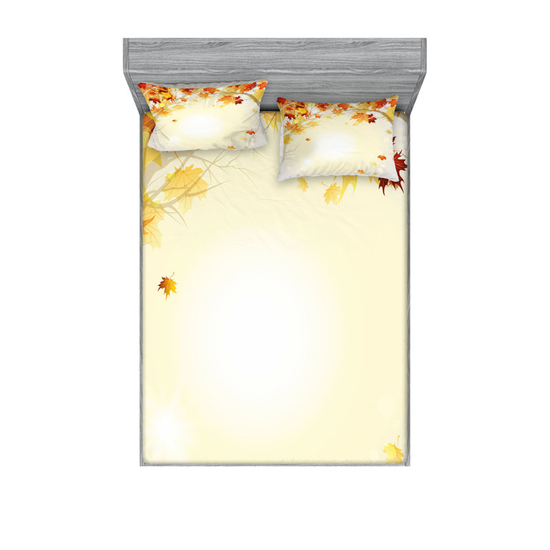 Multicolore drap-housse et coussin décoratif Ambesonne, Ensemble de draps pour très grand lit californien