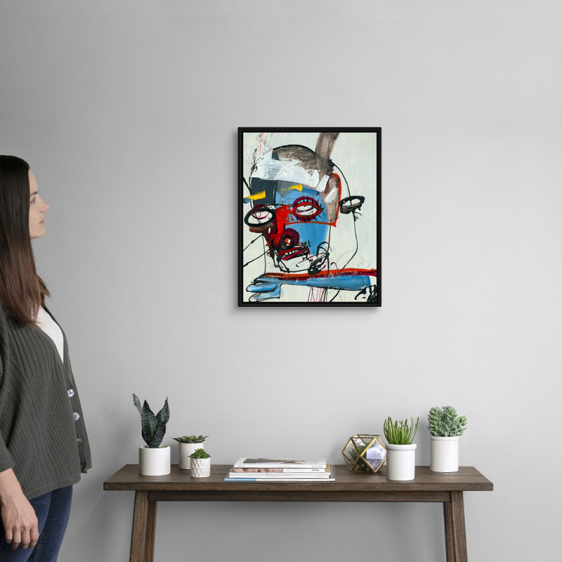 Reproduction d'art sur toile, H 22 po x l 18 po x P 1,75 po, Cadre flottant noir