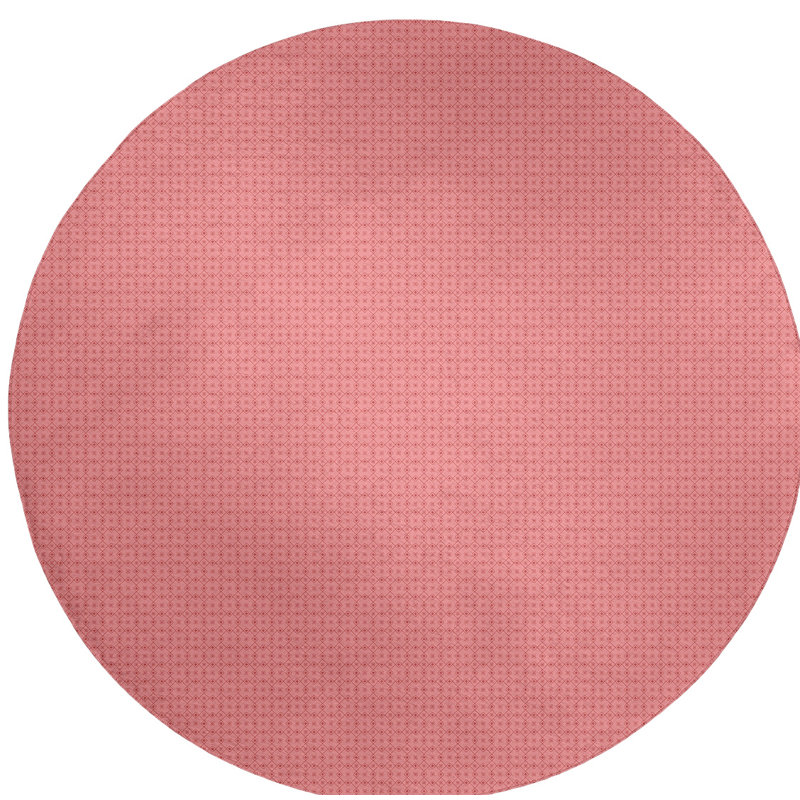Tapis de zone rouge napperon monochrome, Rond 5 pi