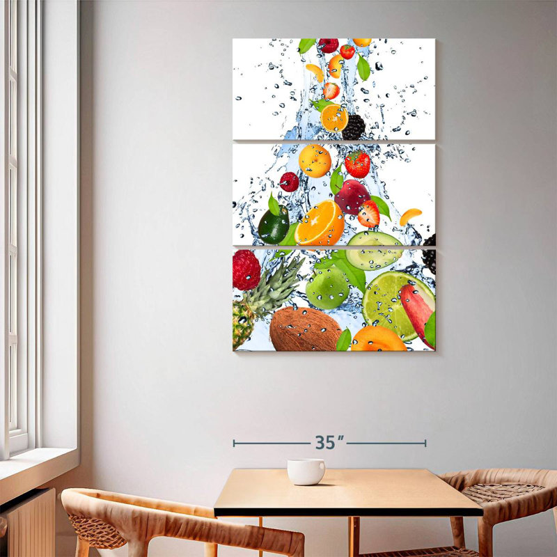 Yarlin Fruit Water Splash, 65" H x 42" W