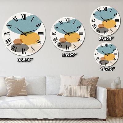 Minimal Elementary and Geometric Compostions XVII - Modern wall clock