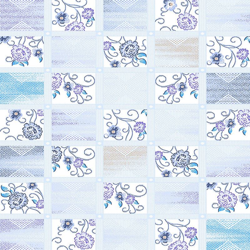 Borum Blue Rug, Rectangle 3'11" x 5'11"