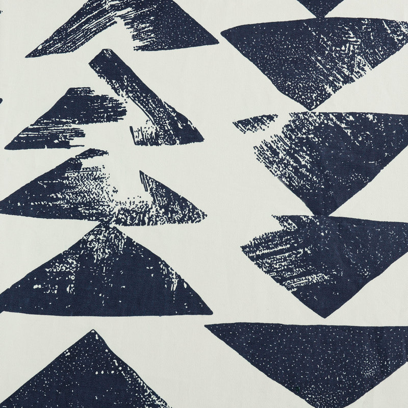 Housses de coussin en coton à imprimé, Indigo