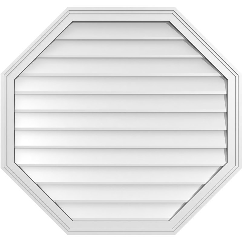 Évent horizontal gondole allongé en surface octogonal Signature, H 34 po x l 36 po x P 1,5 po
