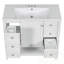 Meuble-lavabo avec lavabo, tablette ouverte et 3 tiroirs-2046428092