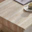 Table basse avec plateau en faux marbre