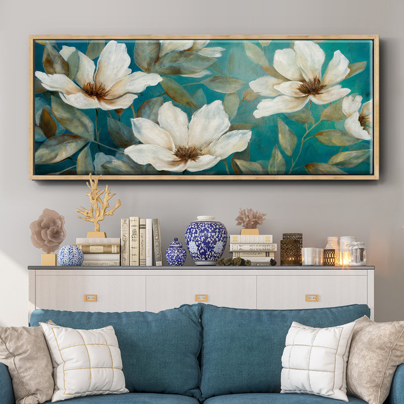 Toile encadrée Shade of Blue, H 24 po x l 60 po