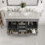 Meuble-lavabo double en porcelaine encastrable l 48 po x P 22 po Elite Stamford-1506688584-1506688586