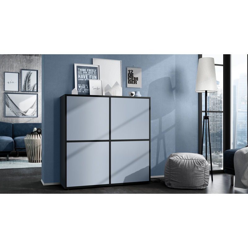 Mccafferty 104cm Sideboard, Black Matt/Denim