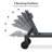 24.8" W Aluminum and Metal Reclining Outdoor Chaise Lounge Set with Wheels-1991475486