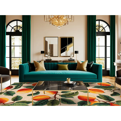  Tapis lavable nectarine