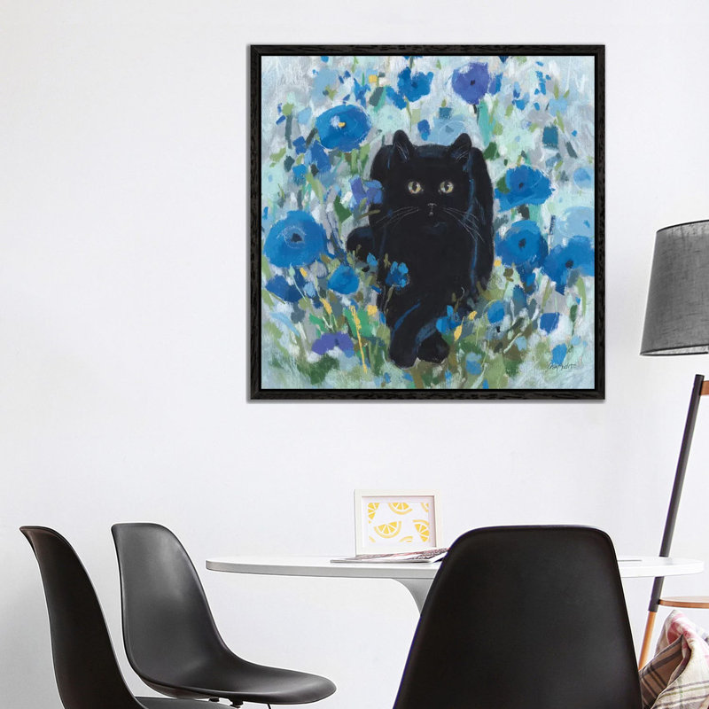 Blueming XIII by Lisa Audit - Print on Canvas, 93.98 cm H x 93.98 cm W, Black Framed