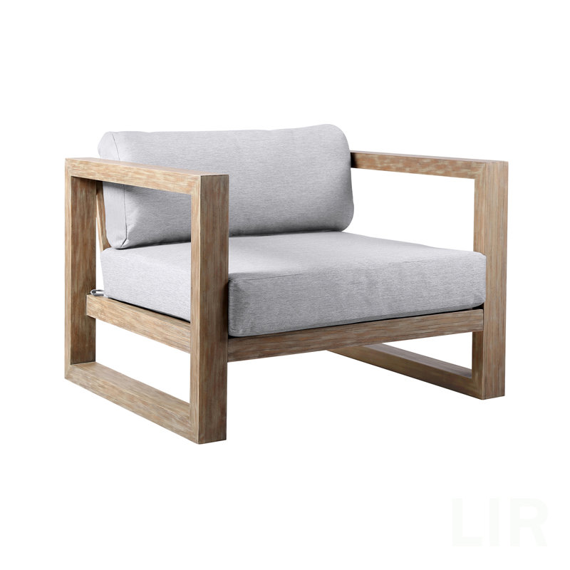 Fauteuil d'extérieur en bois d'eucalyptus Paradise