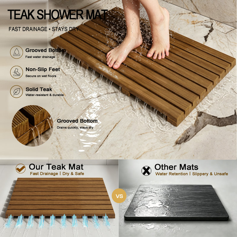 Mccollom Non-Slip Shower Mat