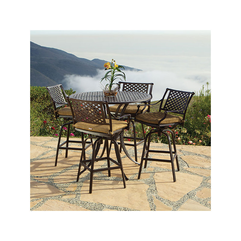Table de bar et tabourets Adynn 