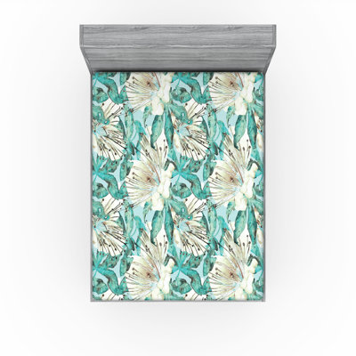 Drap-housse floral Ambesonne