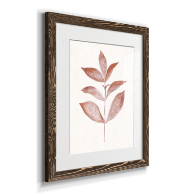 Red Leaf III - Reproduction d'art sur papier encadré