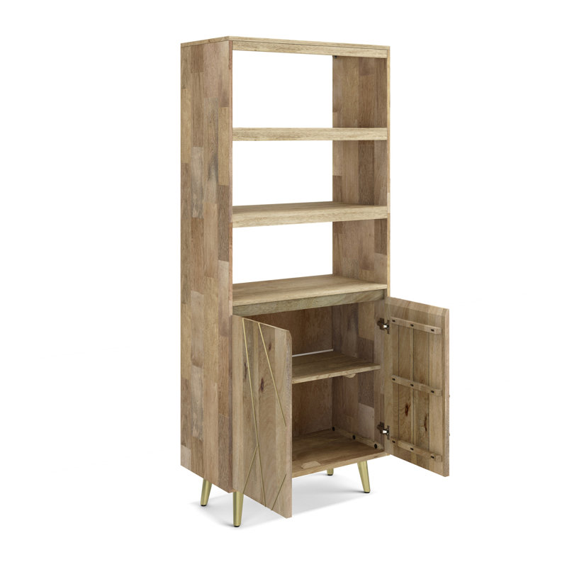 Jager - Bibliothèque avec portes - Naturel