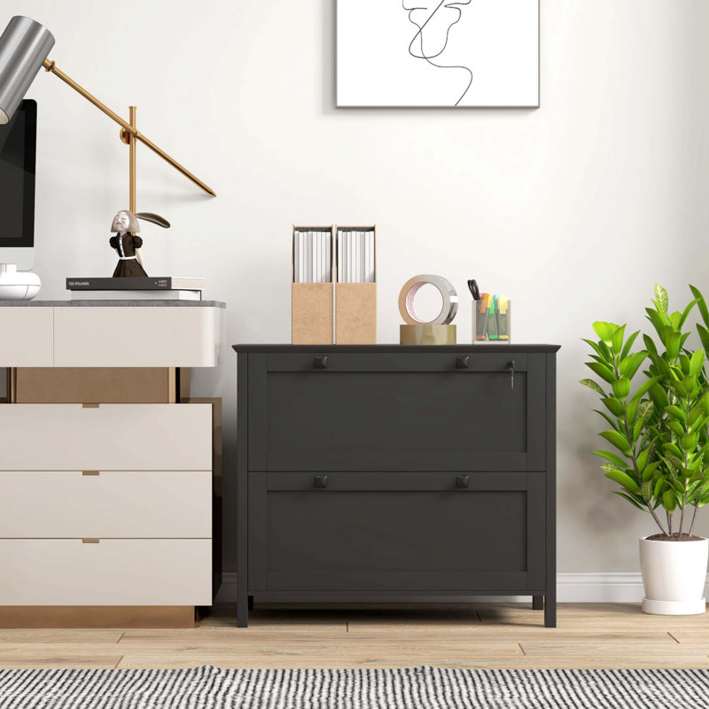 2 Drawer File Cabinet With Lock