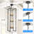 12 - Light Dimmable Lantern Geometric Chandelier-2039539809