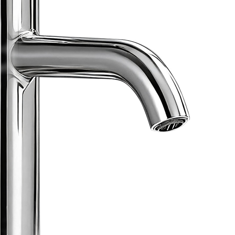 Single Handle Bathroom Faucet Lavatory Faucet Stainless Steel Single Hole-T10, Chrome, Chrome