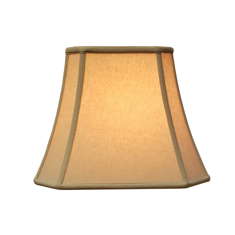 Abat-jour cloche en lin (araignée), Beige, H 13 po x l 16 po x P 16 po