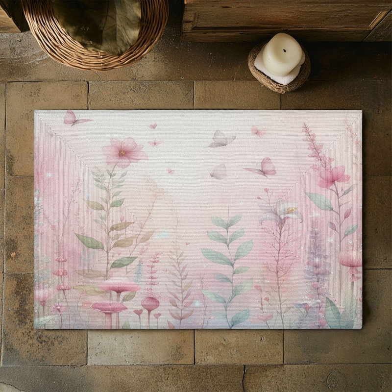 Tapis tressé Whimsical Garden, Rectangulaire 3 pi x 5 pi