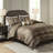 King Bedding - 7 Piece Brown/Gold Charming Comforter Brown Gold Classic-121163517-121163518