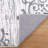 Machine Washable Non-Slip Gray/White Oriental Area Rug-1255516790