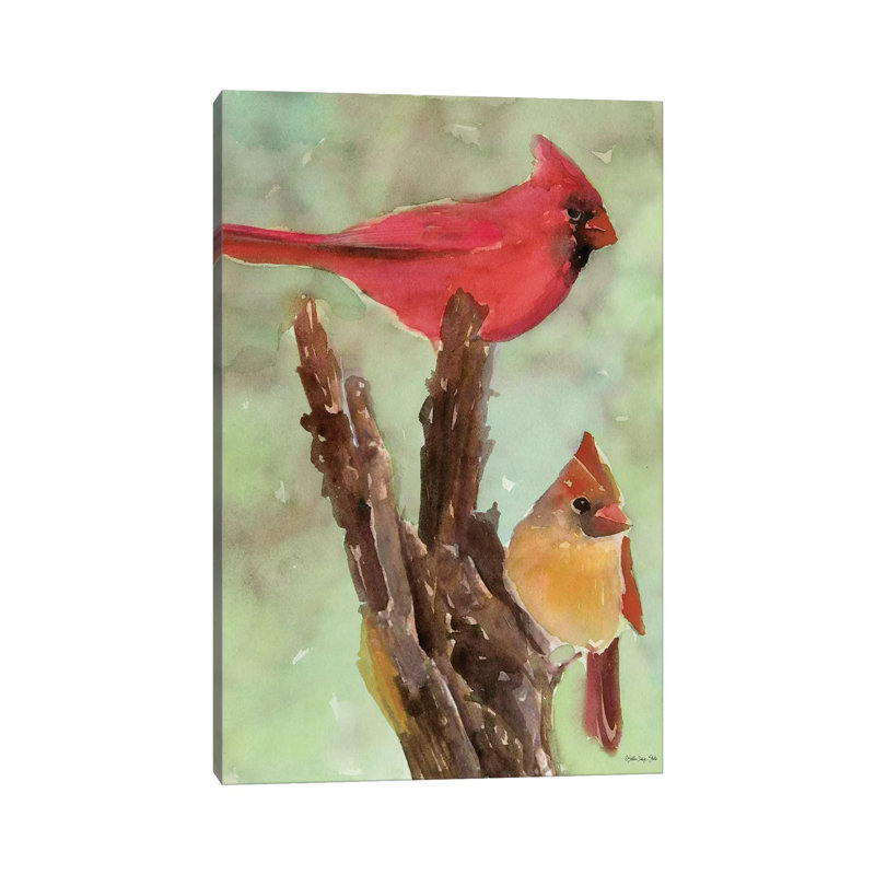Cardinal I - Painting on Canvas, 101.6cm H x 66.04cm W x 3.81cm D, Wrapped Canvas