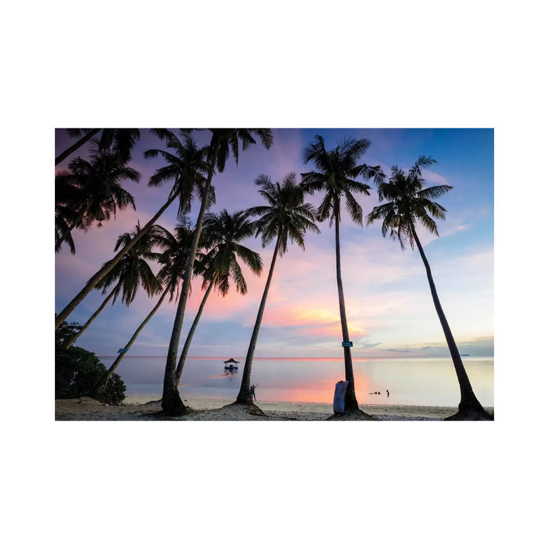 Beach Sunset, Philippines by Matteo Colombo - Print on Canvas, 66.04cm H x 101.6cm W x 3.81cm D, Wrapped Canvas