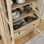 Nolan Tall Arched Storage Display Cabinet In Walnut Hickory-105239778