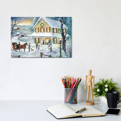 «Christmas visite» par Ruane Manning - reproduction d'art