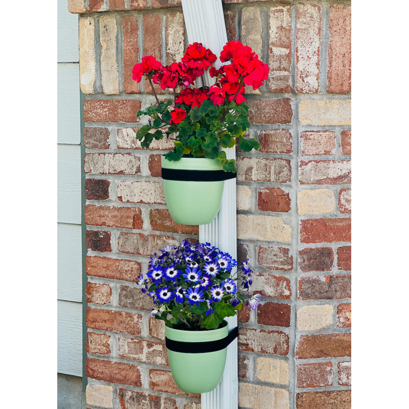 Ethelwyn Railing Planter, Green