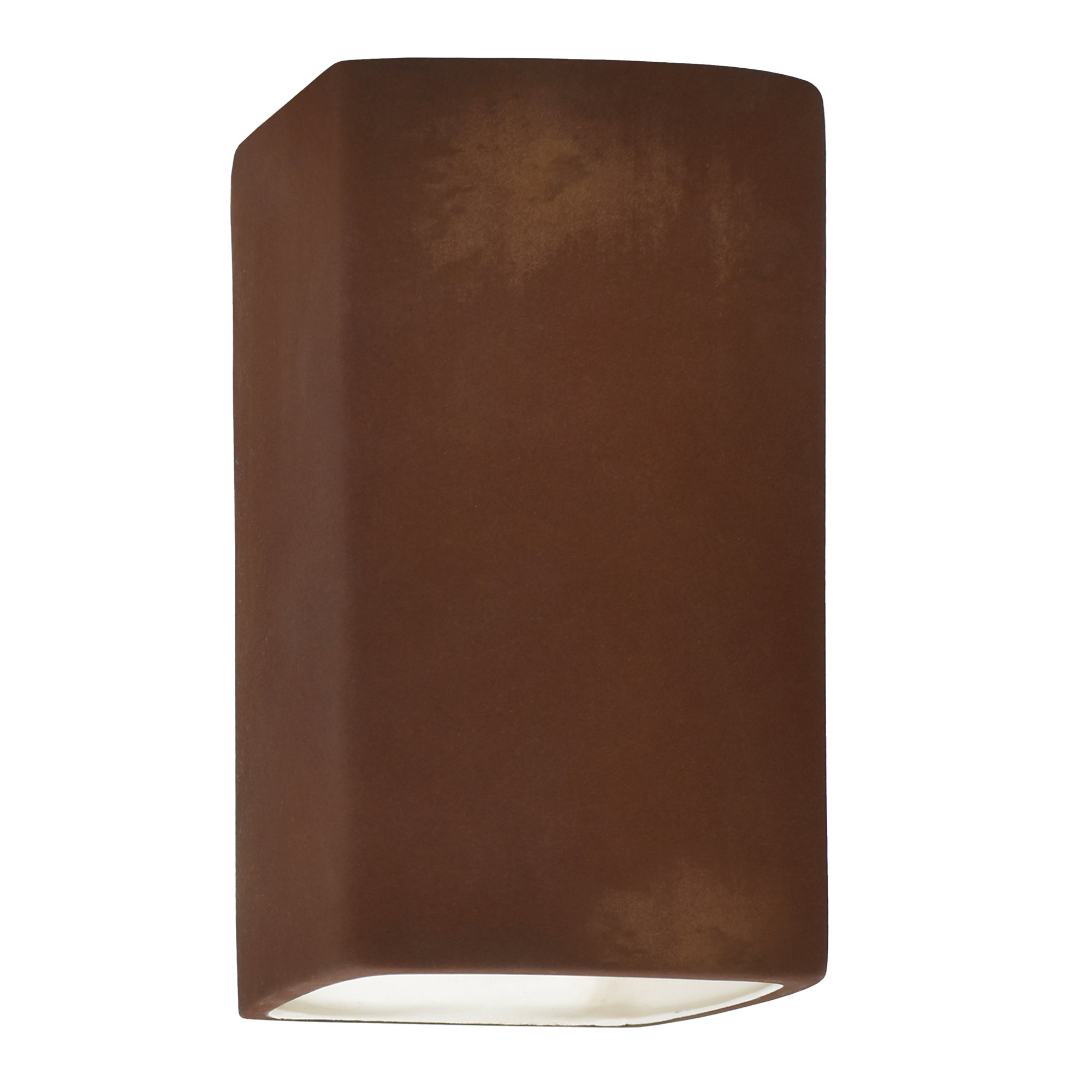 Logan Ceramic 13.5'' H X 7.25'' W Outdoor Wall Light, LED, Brown, 13.5" H x 7.25" W x 6.5" D