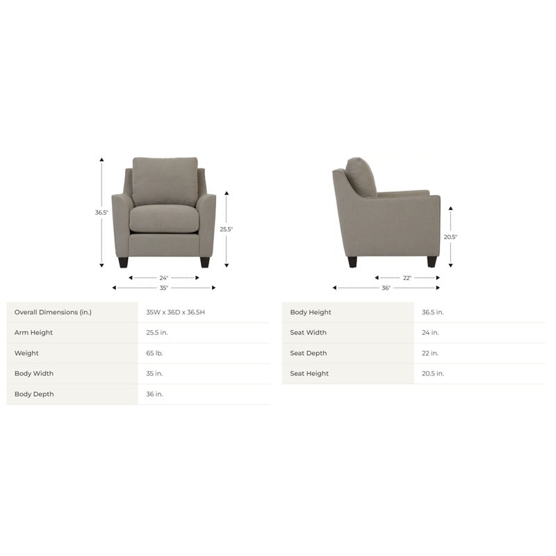 Chaise Noah avec tissu iClean