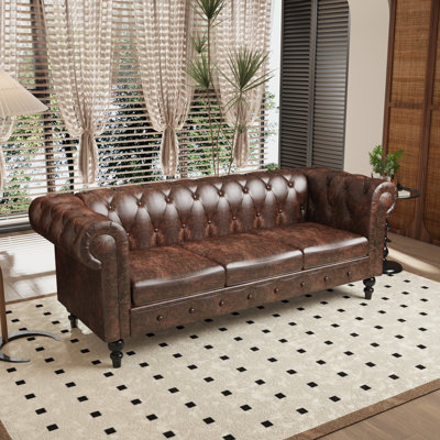 Chianna 83.5'' Rolled Arm Chesterfield Sofa -  Alcott HillÂ®, 17A196EE7EEC4B54BD5168D07B0C162B