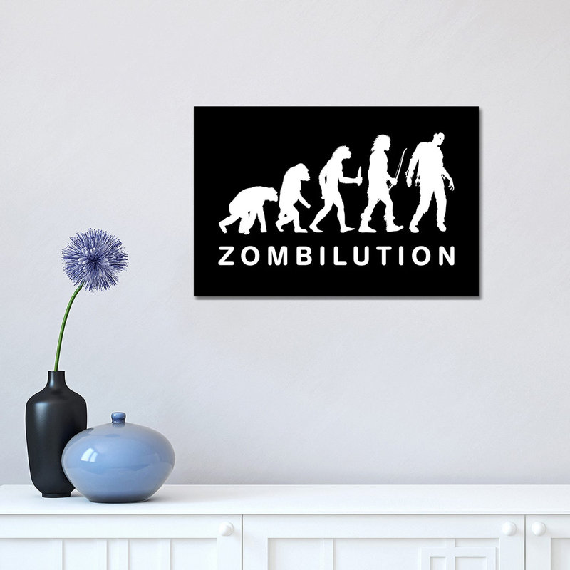 Zombilutions 1 Piece Wrapped Canvas Wall Art, 30.48cm H x 45.72cm W x 1.91cm D