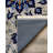 Madeline Collection Digital Print Cotton-Polyester Blue Gray Moroccan Rug-1926004166